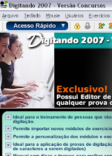 digitando2007 Digitando 2007   Curso de Digitação para Escritório, Concursos e Escolas