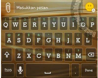 skins tema keyboard transparan untuk aplikasi BBM Mod