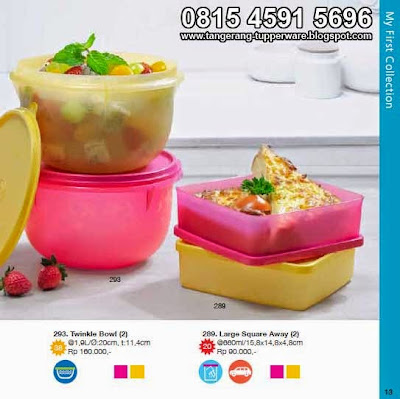 Twinkle Bowl & Large Square Away dengan warna cantik