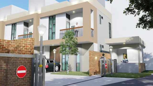 gambar townhouse 2 lantai