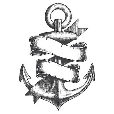 Anchor-and-banner-tattoo-design