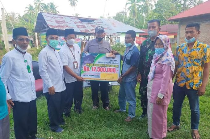BAZNAS Padang Pariaman Kembali Salurkan Bantuan RLTH di Kecamatan Ulakan Tapakis