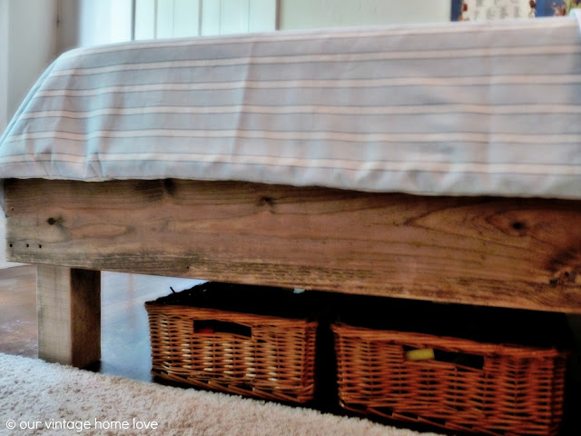 reclaimed wood bed plans