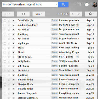 Spam in gmail