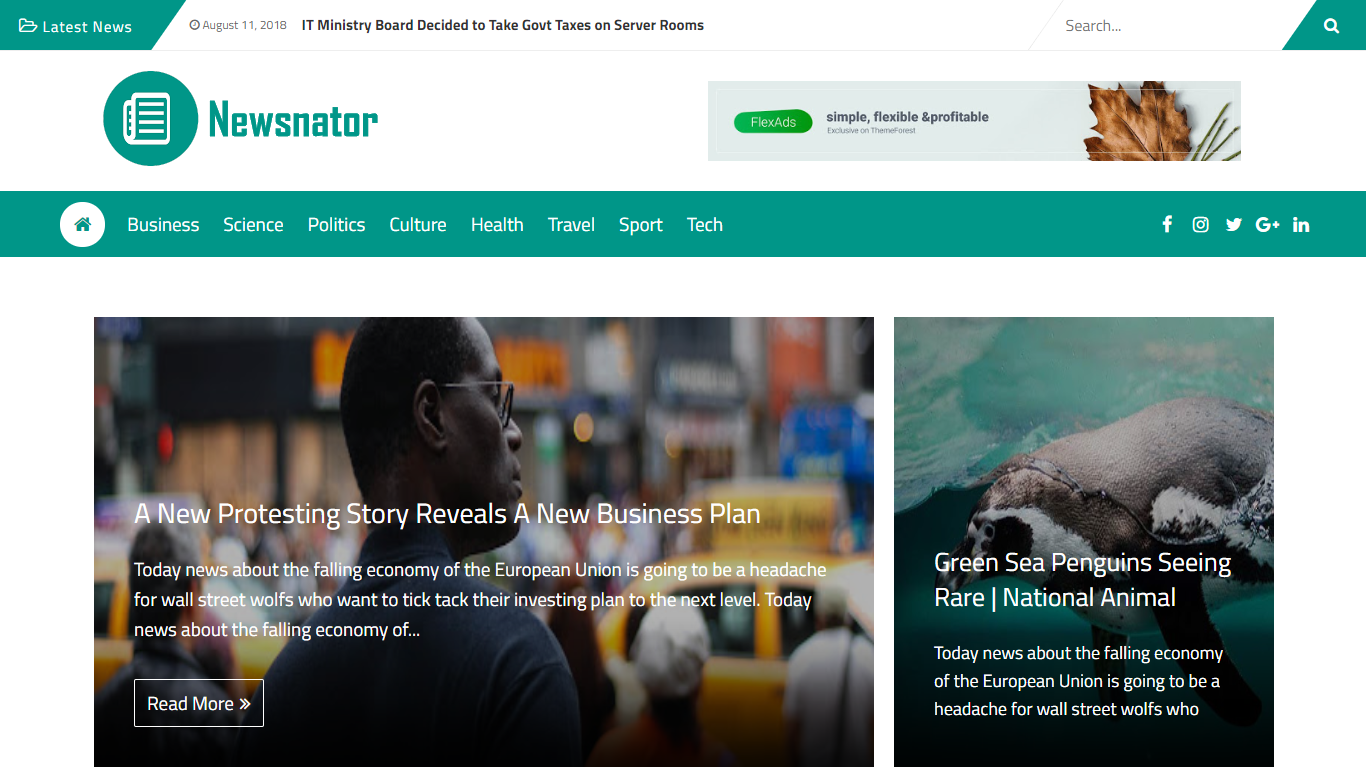 Newsnator Blogger Theme