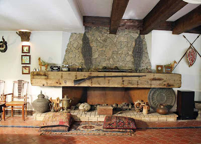 sala chimenea piedra