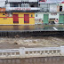Chuva derruba cais do Rio do Ouro, próximo a Praça Castro Alves em Jacobina