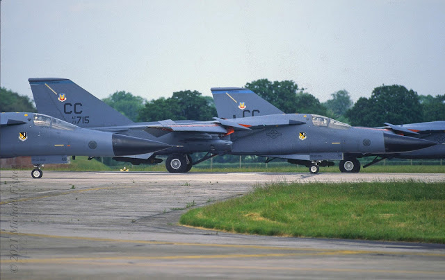 F-111Fs line up for take off RAF Fairford
