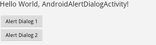 Android AlertDialog example