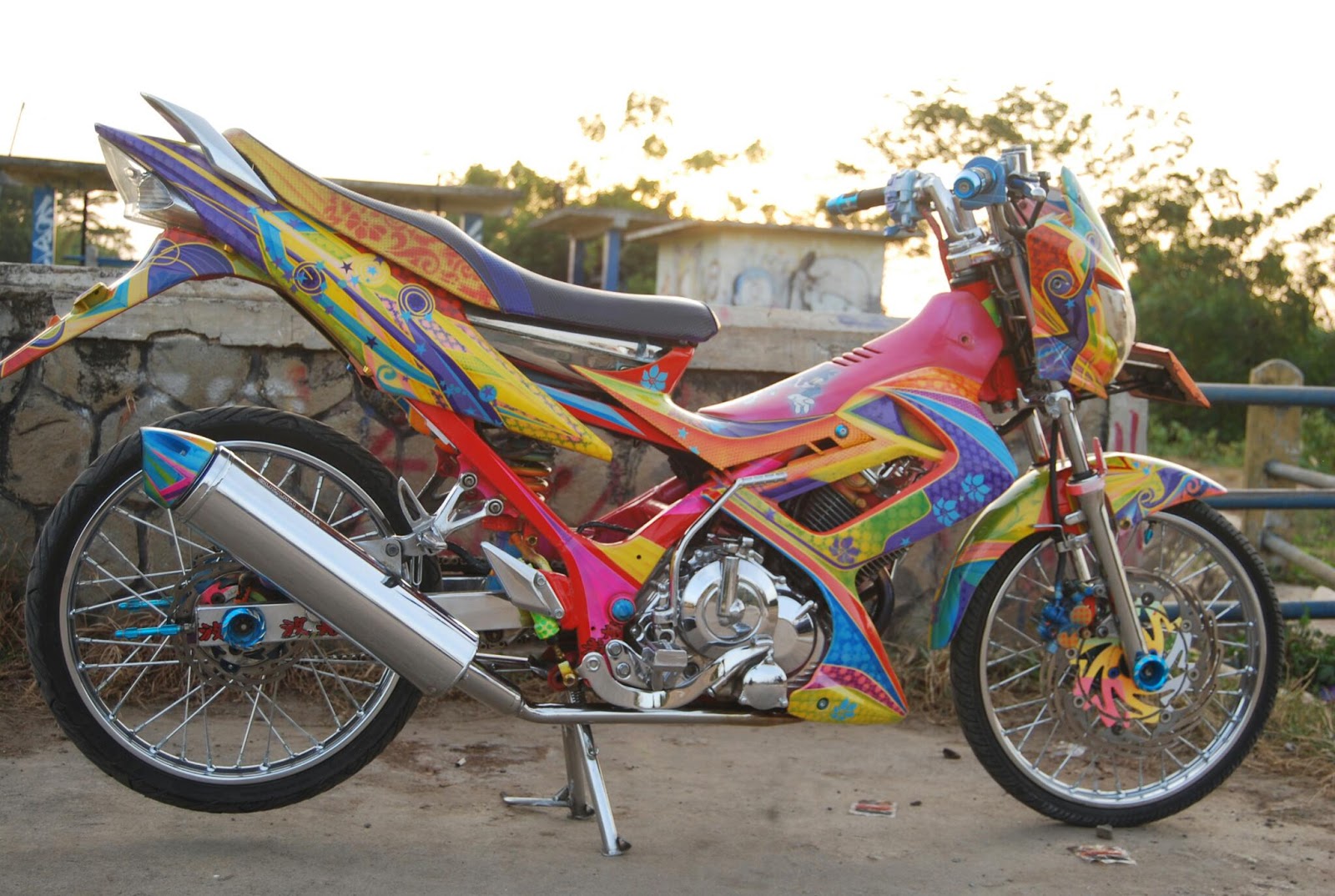 Hasil Modifikasi Satria FU