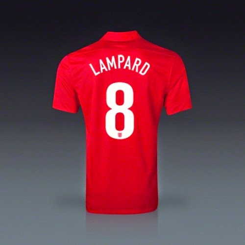 England Away Fußballtrikot WM 2014 Lampard