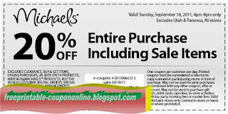 Free Printable Michaels Coupons