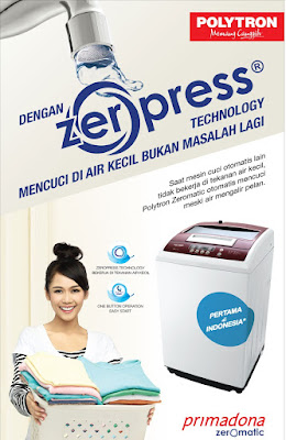 Harga Mesin Cuci Polytron Primadona Zeromatic dan Review 