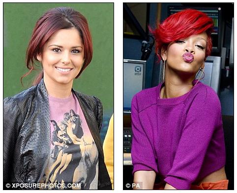 rihanna red hair x factor. out a red hue in November,