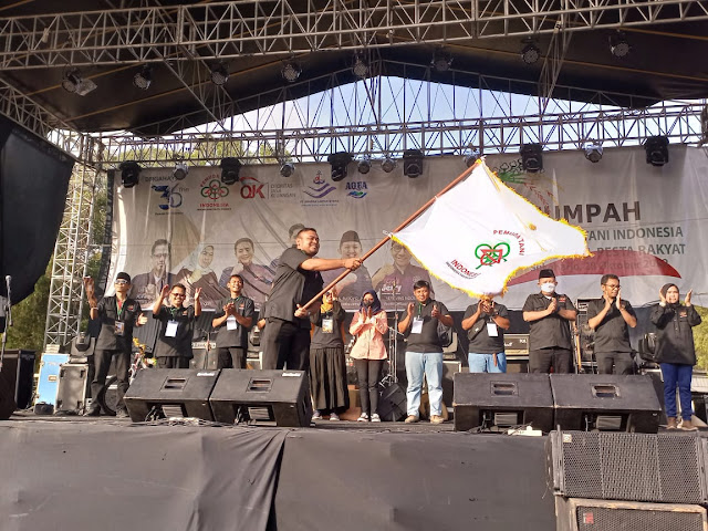 Sumpah Pemuda Tani Indonesia Warnai Festival Pesta Rakyat di Waduk Mulur