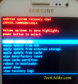 Recovery Mode- Samsung Galaxy J2