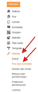 Cara Setting Form Komentar Blogspot