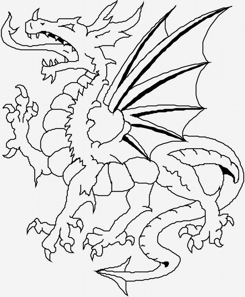 Download Coloring Pages: Dragon Coloring Pages Free and Printable