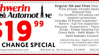 Oil Change Coupon San Francisco