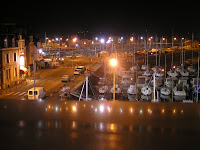 Paimpol la nuit, le port de plaisance