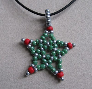 beaded Christmas star