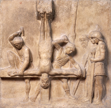 Crucificação de São Pedro, de Luca Della Robbia