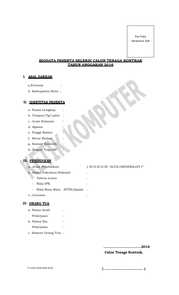 Contoh Html Untuk Biodata - Ciupa Biksemad