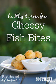 Grain Free Cheesy Fish Bites Recipe - low fat, low carb, lent recipes, gluten free, high protein, healthy fish recipes, cake pop maker recipes, clean eating