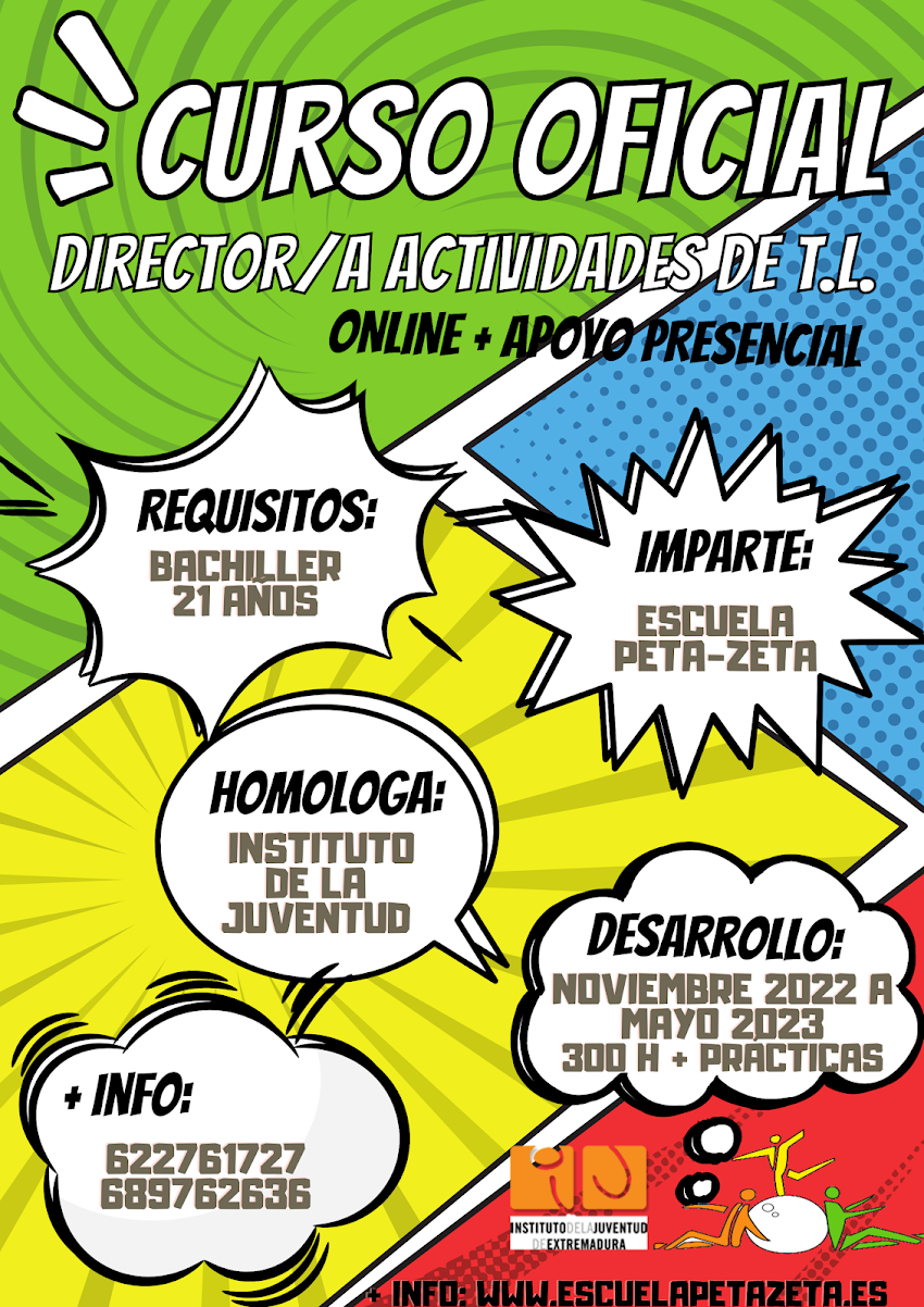 Curso Oficial Online Director/a de Actividades de Tiempo Libre