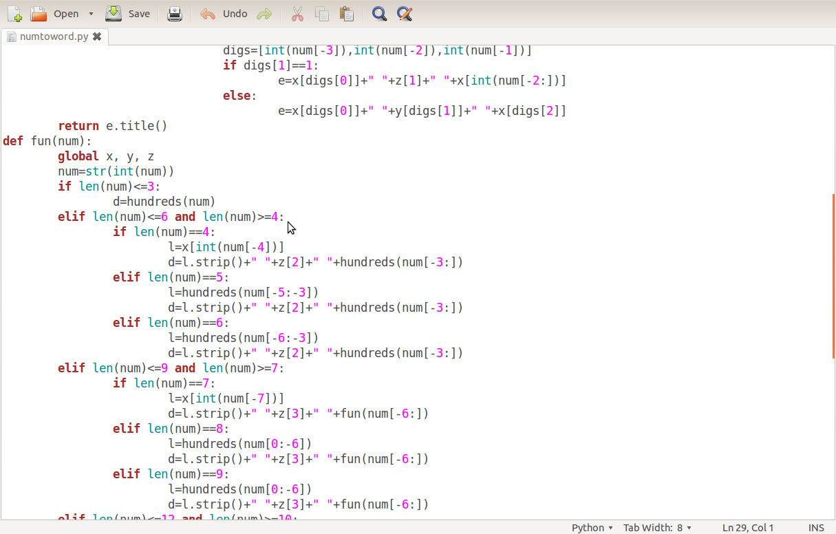 Python Palace Converting Numbers to Words using Python