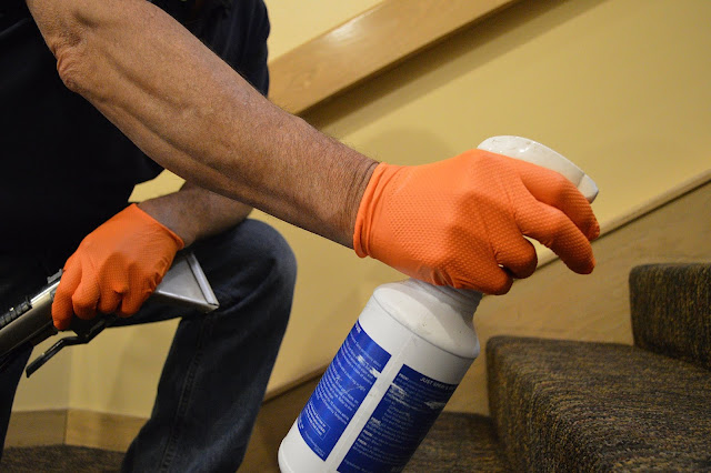 orange nitrile gloves