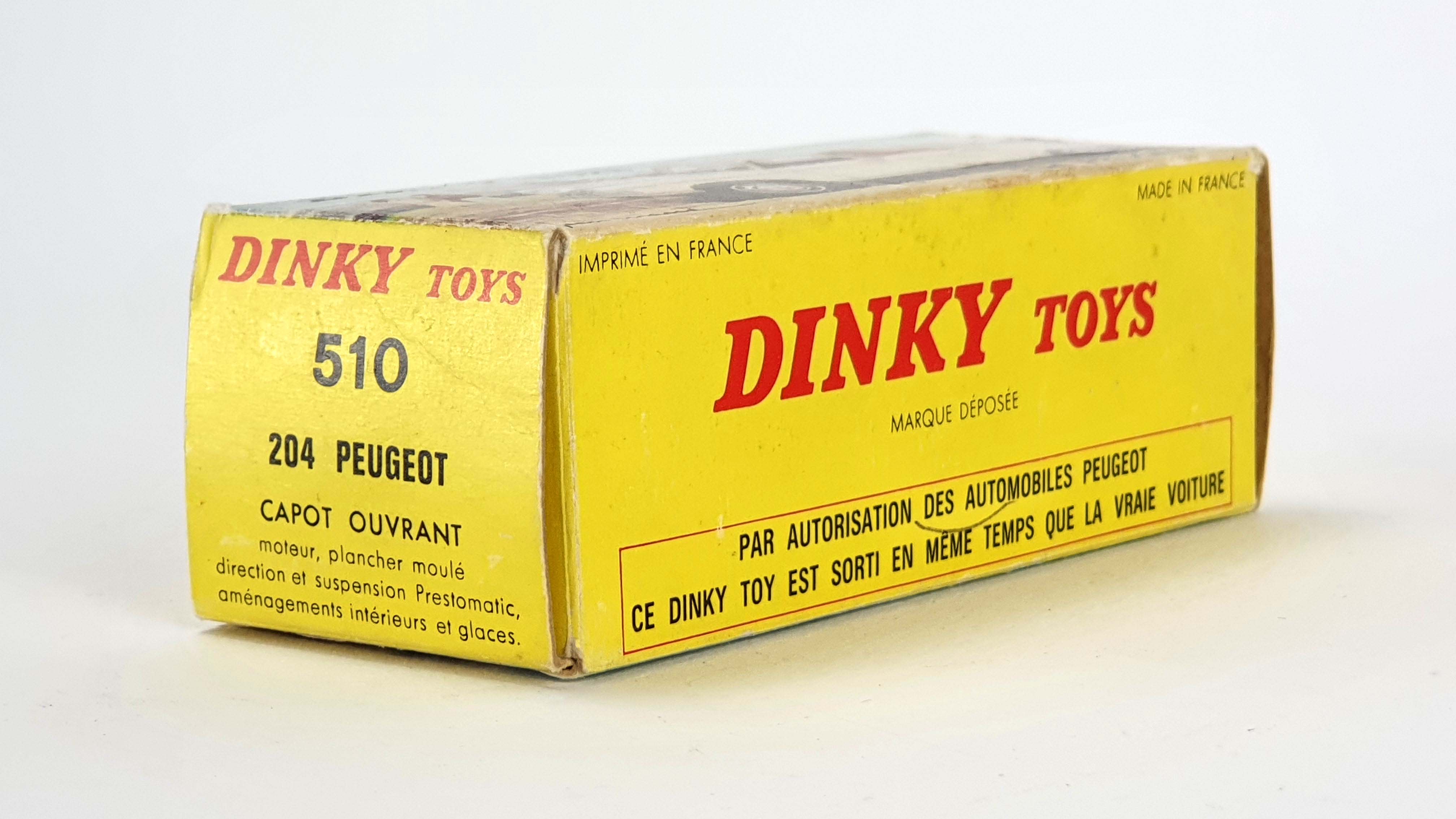 AU JOUET PARISIEN: Dinky Toys France 510 Peugeot 204