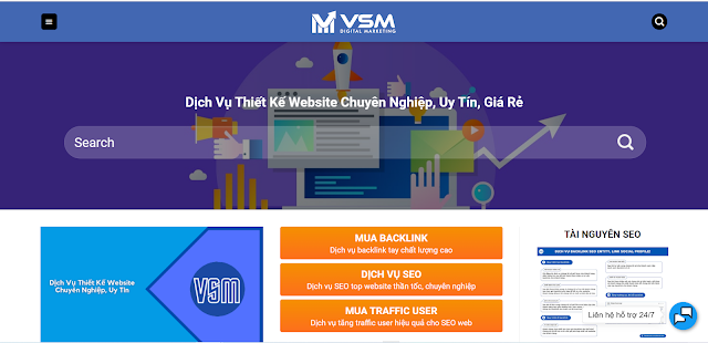 Quy trình dịch vụ thiết kế web bán hàng tại VSM