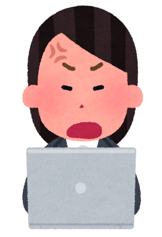 いろいろな表情のパソコンを使う会社員のイラスト 女性 かわいいフリー素材集 いらすとや