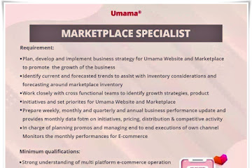 Loker Bandung Marketplace Specialist Umama