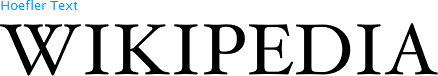 wikpedia logo font