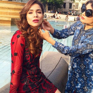 Humaima Malik British Vogue Magazine On Shoot Pictures