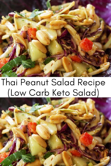 Thai Peanut Salad (Low Carb & Keto)