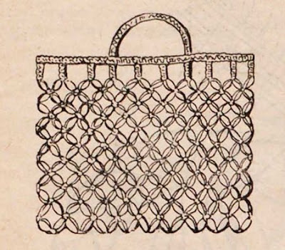 плетеная сумка в винтажном стиле