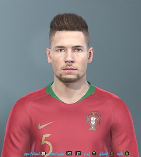 PES 2019 Faces Raphaël Guerreiro by Shenawy