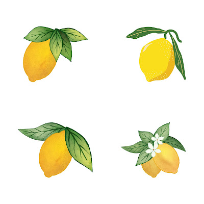 200 + Cartoon Images of Lemon fruit