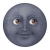 Black Moonface Emoji