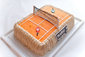 Torta teniško igrišče - tennis court cake