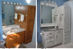 Painted Bathroom Vanities Before And After