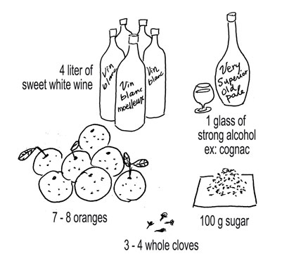 Vin d'Orange ingredients by Yukié Matsushita