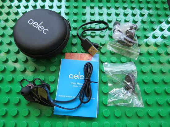  headphones are made in China and arrive in a cheap price point Video & Photo Gallery: Unboxing AELEC S350 Bluetooth In-Ear Sports Earbuds