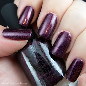 Swatch and review of ILNP Black Orchid.