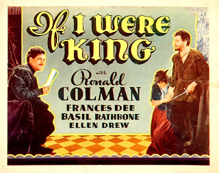 IF I WERE KING. Title Lobby Card: 36 x 28 cms. Estados Unidos. SI YO FUERA REY. If I Were King. 1938. Estados Unidos. Dirección: Frank Lloyd. Reparto: Ronald Colman, Basil Rathbone, Frances Dee, Ellen Drew, Henry Wilcoxon, Heather Thatcher, Stanley Ridges, C.V. France, Alma Lloyd.