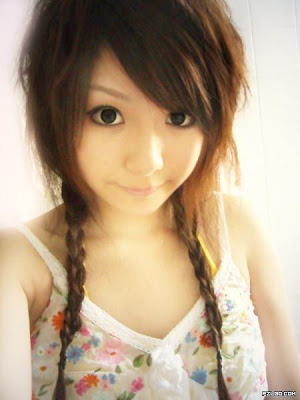 korean girl hairstyle. Hairstyle from Asian Girl