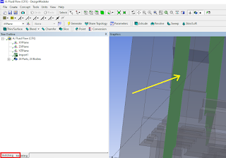 how to pick internal face in design modeler Ansys Workbench